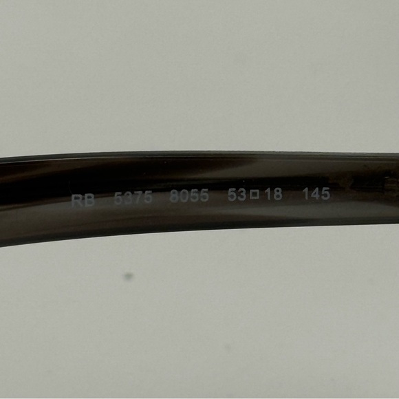 Ray Ban RB5375 8055 striped grey glasses frames - Picture 6 of 6